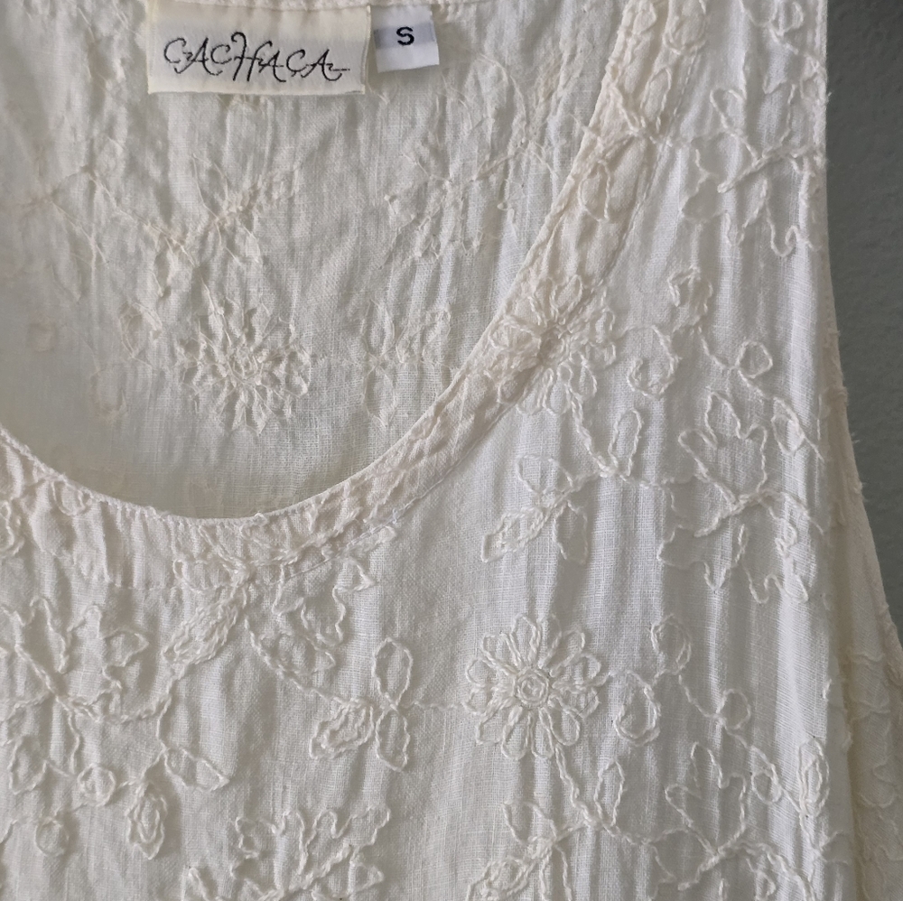 Cream Colored Linen Dress